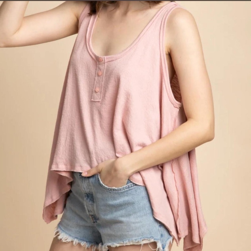 Yeri pink tank top WORN ONCE